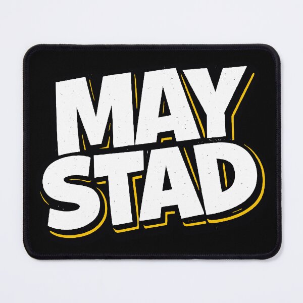 Item preview, MAY STAD – Funny Spoonerism Wordplay for “Stay Mad” Typography designed and sold by Ramkumar2025.