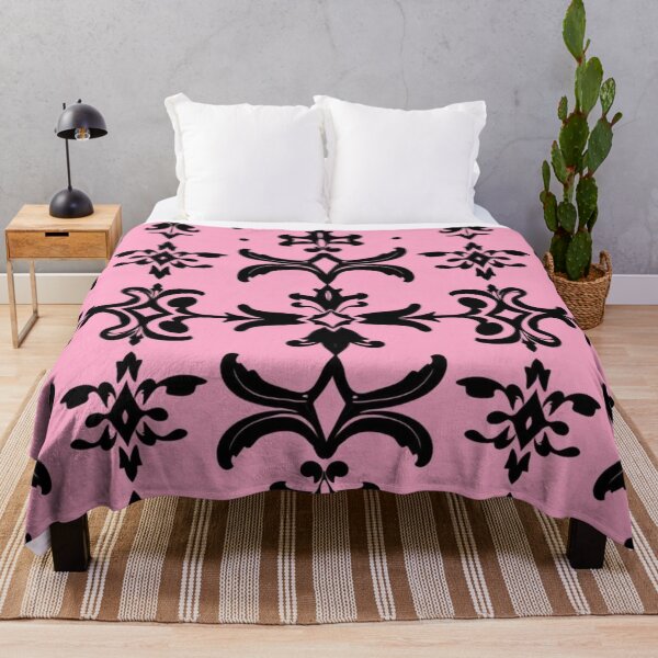 Item preview, Simple Black and Pink Vintage Pattern designed and sold by endlessDoodler.