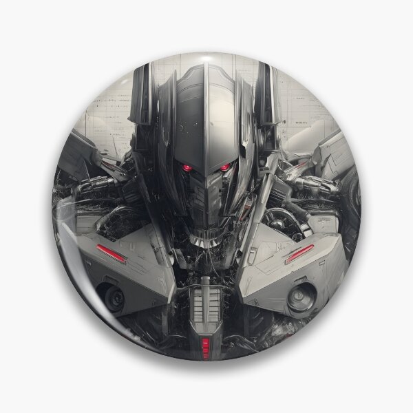 Item preview, Futuristic Mech Commander – Dark Cyberpunk Robot Armor Design designed and sold by Dyan4.