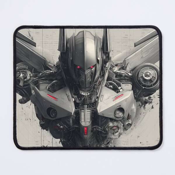 Item preview, Futuristic Mech Commander – Dark Cyberpunk Robot Armor Design designed and sold by Dyan4.