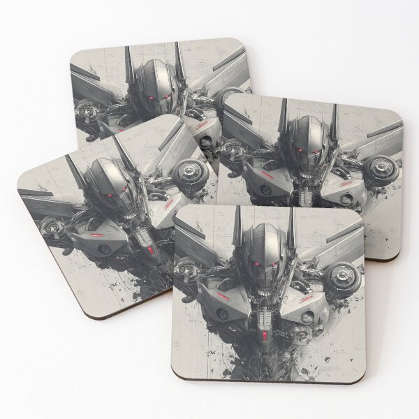 Item preview, Futuristic Mech Commander – Dark Cyberpunk Robot Armor Design designed and sold by Dyan4.
