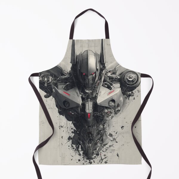 Item preview, Futuristic Mech Commander – Dark Cyberpunk Robot Armor Design designed and sold by Dyan4.