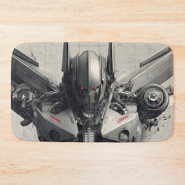 Item preview, Futuristic Mech Commander – Dark Cyberpunk Robot Armor Design designed and sold by Dyan4.