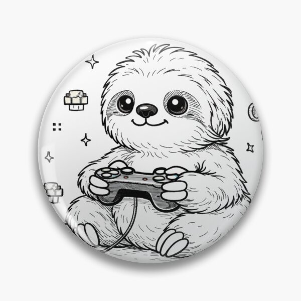Item preview, Sloth Game Player  designed and sold by LoopyPop.