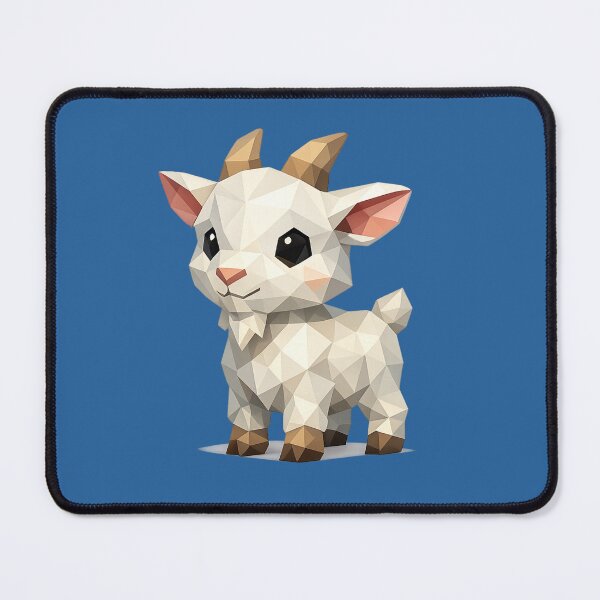Item preview, Cute Low Poly Geometric Goat Illustration designed and sold by AndreBarnard.