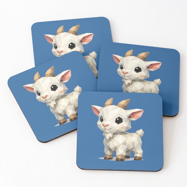Item preview, Cute Low Poly Geometric Goat Illustration designed and sold by AndreBarnard.