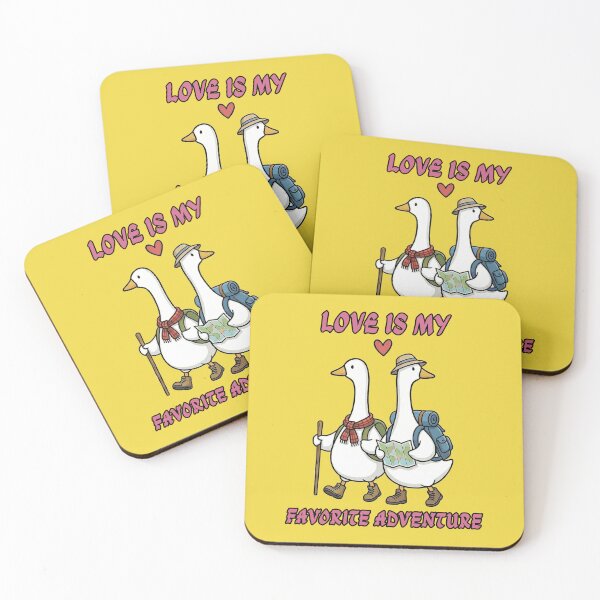 Item preview, Love Is My Favorite Adventure - Cute Romantic Goose Hikers designed and sold by INNERSELFART.