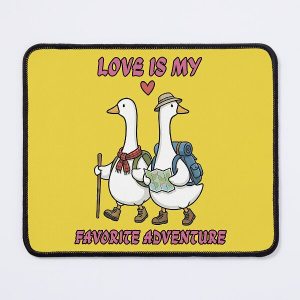 Item preview, Love Is My Favorite Adventure - Cute Romantic Goose Hikers designed and sold by INNERSELFART.