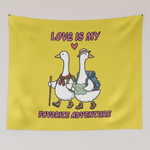Item preview, Love Is My Favorite Adventure - Cute Romantic Goose Hikers designed and sold by INNERSELFART.