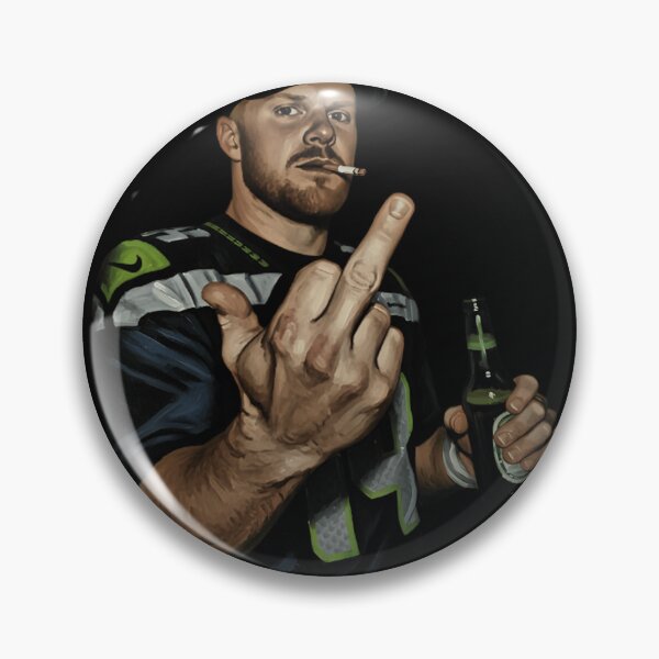 Item preview, Meme Sam darnold Middle Finge bLACK 90s White designed and sold by J-Mindful.