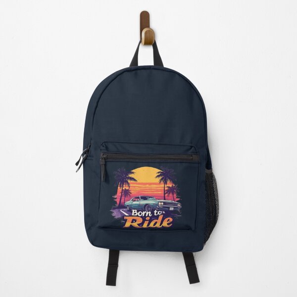 Item preview, Retro Sunset Highway – Born to Ride Vintage Muscle Car designed and sold by tareankush.