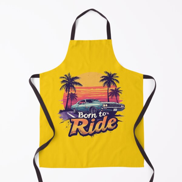 Item preview, Retro Sunset Highway – Born to Ride Vintage Muscle Car designed and sold by tareankush.