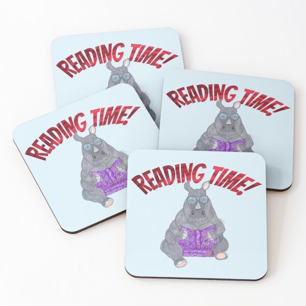 Item preview, RHINOCEROS READING designed and sold by BeritValk.