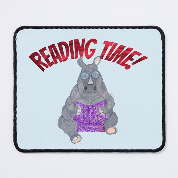 Item preview, RHINOCEROS READING designed and sold by BeritValk.