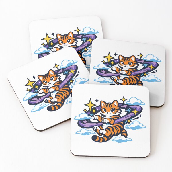 Item preview, Cute Cosmic Tiger Floating in Space designed and sold by SidTastic .