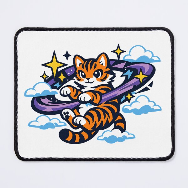 Item preview, Cute Cosmic Tiger Floating in Space designed and sold by SidTastic .