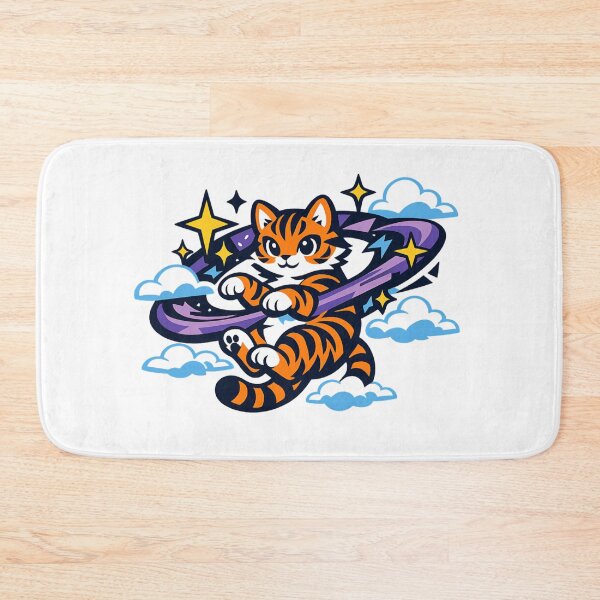 Item preview, Cute Cosmic Tiger Floating in Space designed and sold by SidTastic .