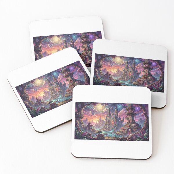 Item preview, Colorful Mystical Castle Night designed and sold by JenkoStudios.
