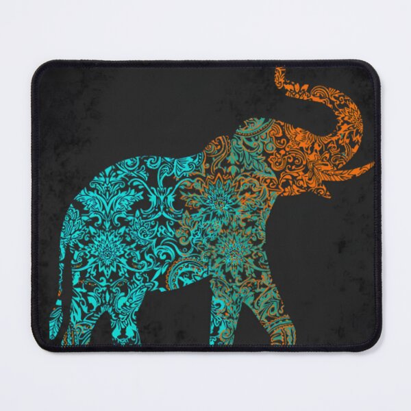 Item preview, Ornate Luck: Indian Paisley Elephant Silhouette designed and sold by radhikakgarg14.