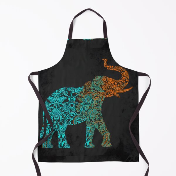 Item preview, Ornate Luck: Indian Paisley Elephant Silhouette designed and sold by radhikakgarg14.