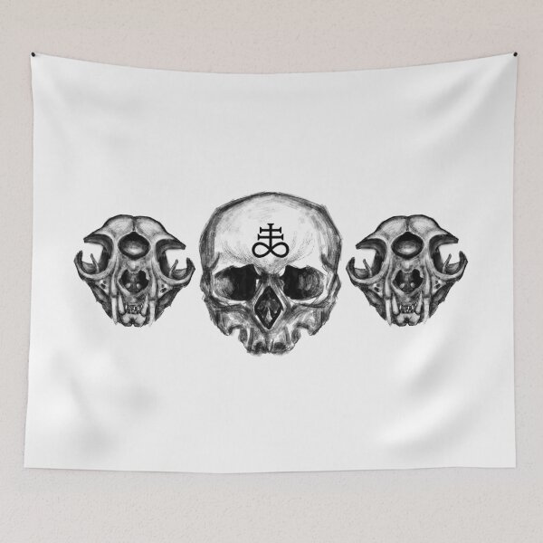 Item preview, tri skull designed and sold by kumquats.