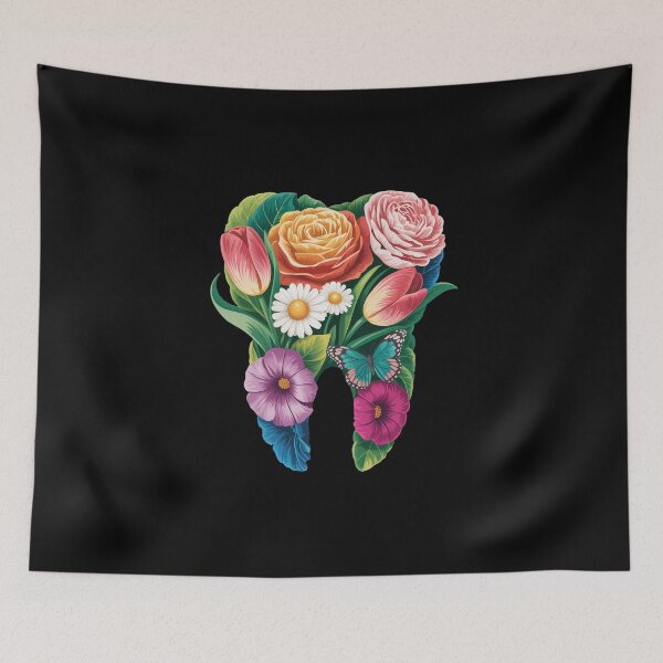 Item preview, Floral Tooth designed and sold by jkrphoto.