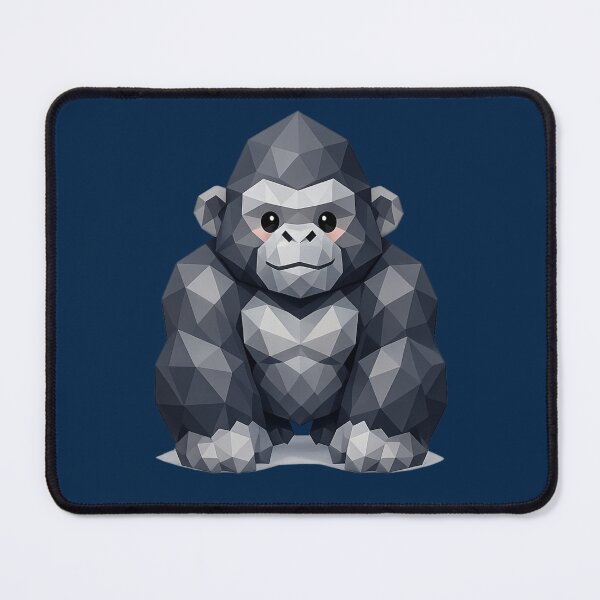 Item preview, Cute Low Poly Geometric Gorilla Illustration designed and sold by AndreBarnard.
