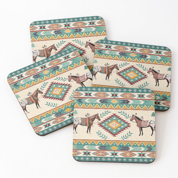 Item preview, Appaloosa Horses Native American Blanket designed and sold by candiscamera.