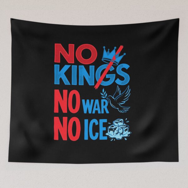 Item preview, No Kings Anti War Protest Sign designed and sold by ILoveWeedLive.