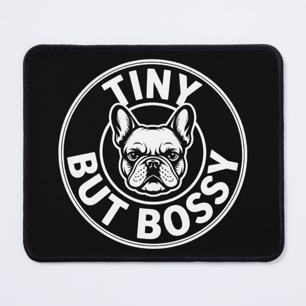 Item preview, Tiny But Bossy French Bulldog Badge designed and sold by AmazingViews.