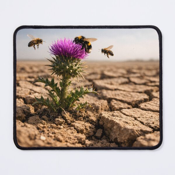 Item preview, Thistle in the Drought – Surreal Climate Change Nature Wall Art | Climate Paradox designed and sold by frankseebald.