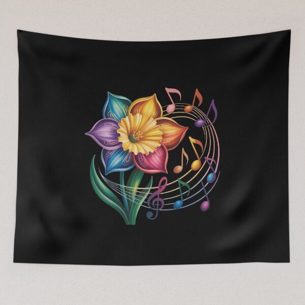 Item preview, Colorful Musical Flower Composition designed and sold by jkrphoto.