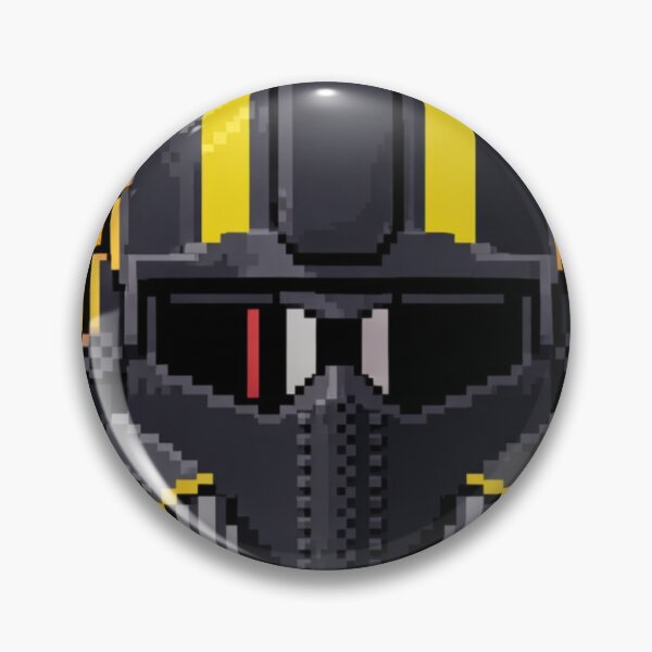 Item preview, Hell Diver Helmet – Retro 2D Inferno Emblem designed and sold by Level Quest.
