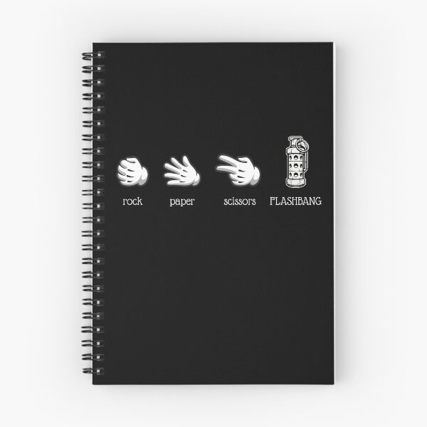 Item preview, Rock Paper Scissors Flashbang - Gamer Meme Minimalist Design designed and sold by CyrilloArt.