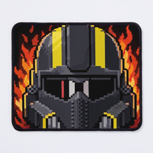 Item preview, Hell Diver Helmet – Retro 2D Inferno Emblem designed and sold by Level Quest.