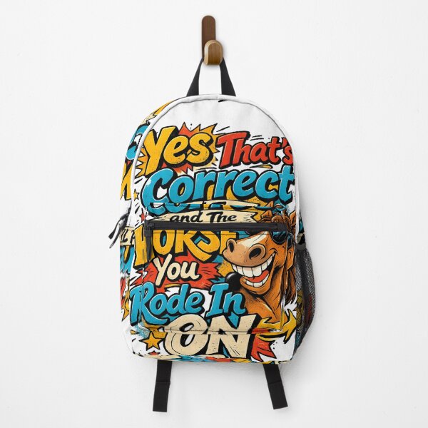 Item preview, Yes That’s Correct and The Horse You Rode In On - Funny Sarcastic Horse Quote designed and sold by TomoMadeIt.