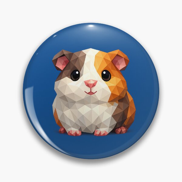 Item preview, Cute Low Poly Geometric Guinea Pig Illustration designed and sold by AndreBarnard.