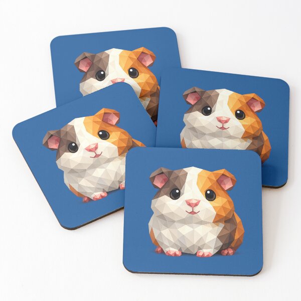 Item preview, Cute Low Poly Geometric Guinea Pig Illustration designed and sold by AndreBarnard.