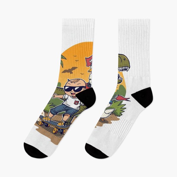 Item preview, Baby Skateboard Adventure with T-Rex Riding Dog & Flag Duck designed and sold by Mitaudesign.