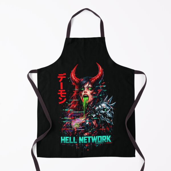 Item preview, Cyber Demon Glitch Art – Dark Futuristic Horror Demon Girl  designed and sold by SidTastic .