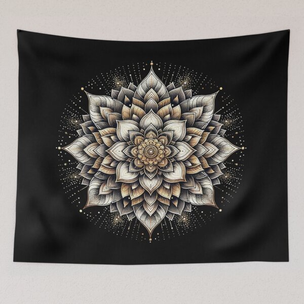 Item preview, Golden Lotus Mandala – Elegant Sacred Geometry  designed and sold by Estreluz.