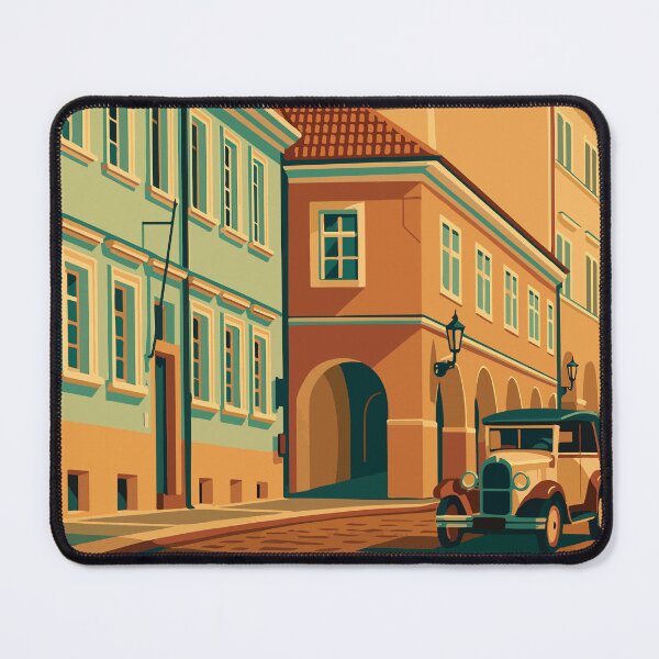 Item preview, Prague - Old Town Street Scene with old car designed and sold by darekkocurek.