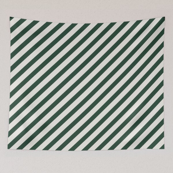 Item preview, Patrón de rayas diagonales verdes y crema designed and sold by pattern-archive.