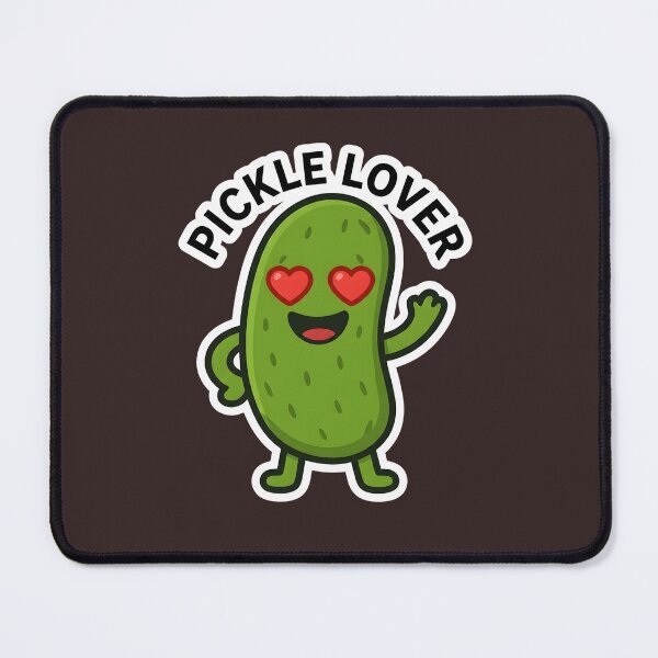 Item preview, Pickle Lover Funny Design – Cute Pickle Cartoon With Heart Eyes, Funny Food Meme Sticker, Pickle Lover Gift designed and sold by Basma Designs | Retro, Kawaii Shirts & Stickers.