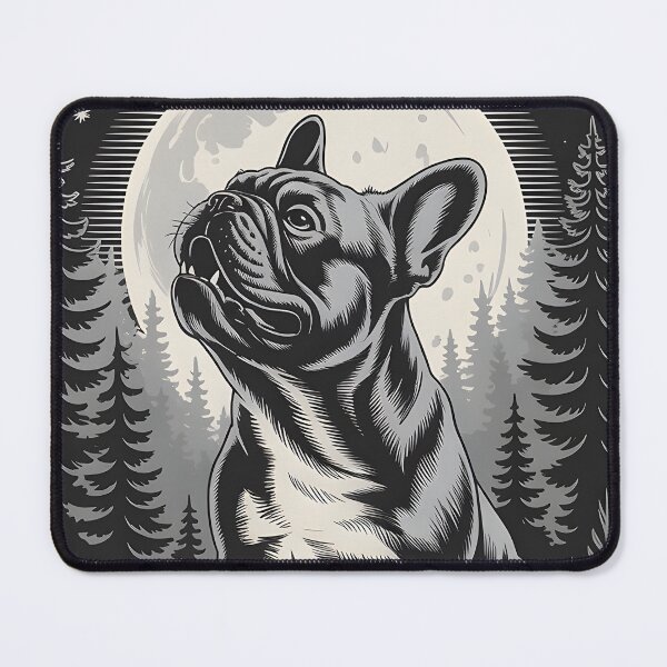 Item preview, Frenchie Under the Full Moon Forest Art designed and sold by AmazingViews.