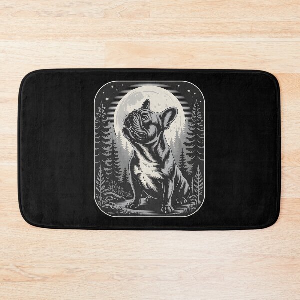 Item preview, Frenchie Under the Full Moon Forest Art designed and sold by AmazingViews.