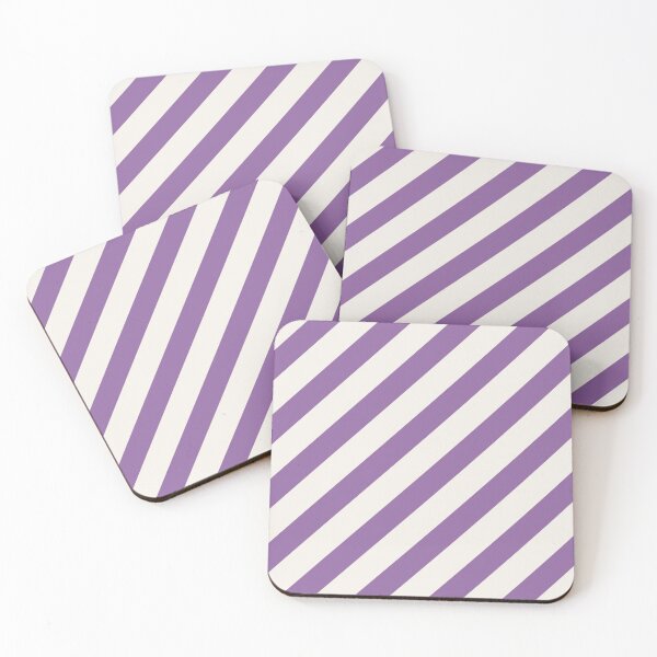 Item preview, Purple And Cream Diagonal Striped Pattern designed and sold by pattern-archive.