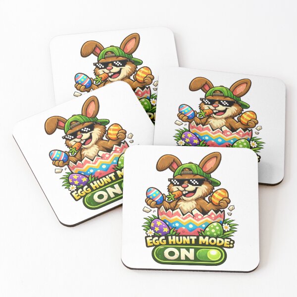 Item preview, Egg Hunt Mode On Funny Easter Bunny designed and sold by Mix Mood.