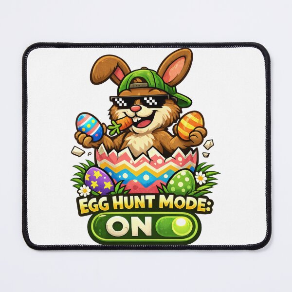 Item preview, Egg Hunt Mode On Funny Easter Bunny designed and sold by Mix Mood.