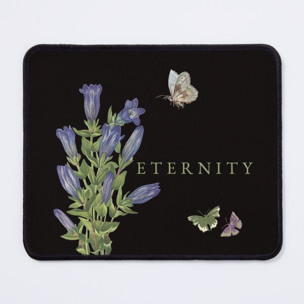 Item preview, Eternity Wildflower Botanical Illustration with Butterflies – Vintage Nature Aesthetic designed and sold by KittenAndCo.